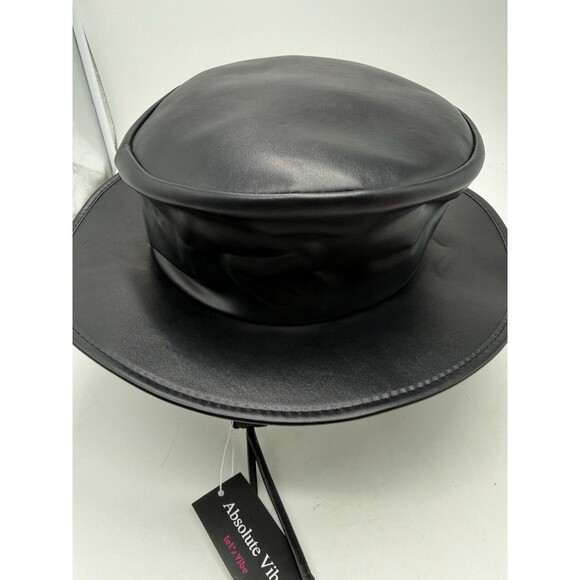 Plague Doctor Hat w Metal Cross Band Absolute Vibe Halloween Steampunk Medium - Picture 9 of 12